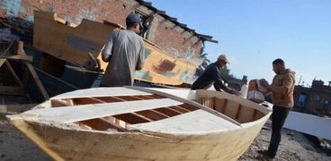 صناعة المراكب الخشبية