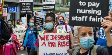 إضراب الممرضات في بريطانيا