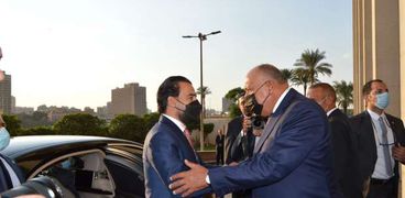 ِكري يستقبل محمد الحلبوسي رئيس مجلس النواب العراقي