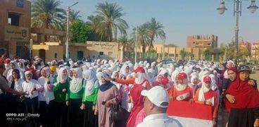 ريحانة في الوادي الجديد ينظم مسيرة لاحتفالات نصر اكتوبر