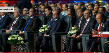 الرئيس عبدالفتاح السيسي خلال افتتاح المؤتمر