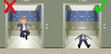 منها النوم.. بـ 3 طرق مختلفة كيف تنجو من حادث سقوط مصعد
