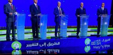 جانب من مناظرة مرشحي الرئاسة الجزائرية