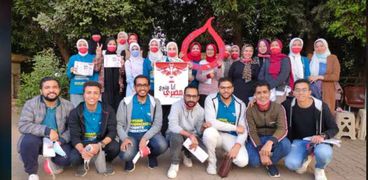أعضاء الاتحاد المصري لطلاب الصيدلة بجامعة بني سويف