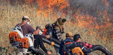 شمال الأراضي الفلسطينية المحتلة تحترق منذ أكثر من 7 ساعات