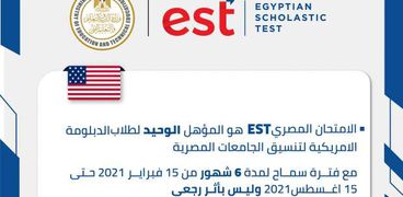 جدول امتحان Est لطلاب الدبلومة الأمريكية 2020/2021