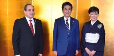 السيسي يشارك في مأدبة عشاء رئيس الوزراء الياباني على هامش قمة العشرين