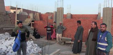 حياة كريمة تعيد بناء منزل في المنيا