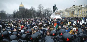 مظاهرات مؤيدة لألكسي نافالني المعارض الروسي