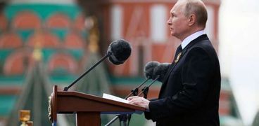 « بوتين» خلال خطابه في احتفالية « عيد النصر»