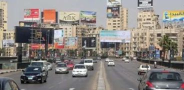 الحالة المرورية في شوارع القاهرة