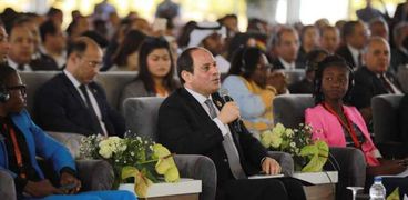 الرئيس عبدالفتاح السيسى خلال كلمته بملتقى الشباب «العربى - الأفريقى»