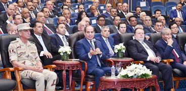 الرئيس السيسى خلال فعاليات افتتاح عدد من المشروعات القومية فى الإسكندرية