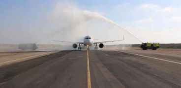 مطارى برج العرب وسوهاج الدوليين يستقبلان أولى رحلات شركة طيران العربية