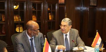 بالصور| وزير الكهرباء يتابع مع نظيره السوداني مستجدات "مشروع الربط"