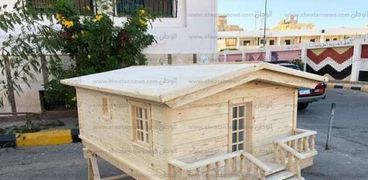 نموذج تنفيذ ١٠٠ بيت خشبي لـمحمية جبل علبة بالبحر الأحمر