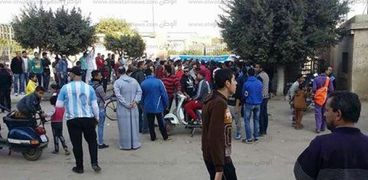 استنفار الأمني قبل مباراة كرة القدم بين الزمالك وطنطا باستاد المحلة