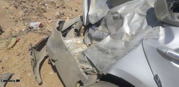 إصابة 5 أشخاص في انقلاب سيارة ملاكي علي الطريق الصحراوي بسوهاج