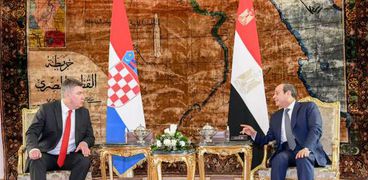 الرئيس السيسي ورئيس كرواتيا