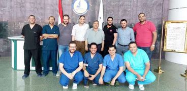 أطباء قسم الجراحة بمستشفى كفر الشيخ الجامعي