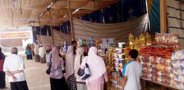 تجهيز معرض اهلا رمضان بمدينة طما بسوهاج