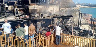 حريق جليم في الإسكندرية