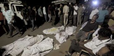 ضحايا حادث تصام قطارات الهند