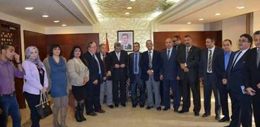 لقاء رؤساء الاحزاب بالقائم بالاعمال السوري بالقاهرة