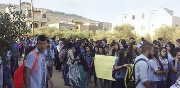 مسيرات طلابية فى الانتفاضة الثالثة بفلسطين