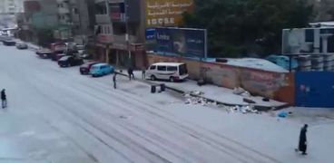 تساقط الثلوج في الاسكندرية