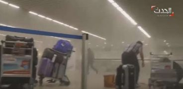 جانب من تفجيرات أمس في بروكسل