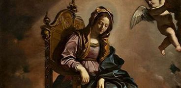 لوحة "السيدة العذراء مع يوحنا بن زبدي وغريغوريوس صانع المعجزات"