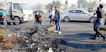 حملة تنظيف لشوارع الناصرية في العراق