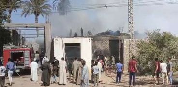 السيطرة على حريق في مخزن قطن ببني سويف دون إصابات