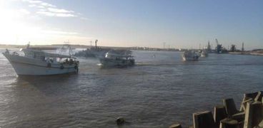 خروج مراكب الصيد من ميناء البرلس