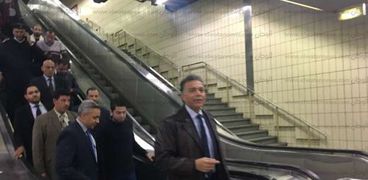 وزير النقل يتفقد محطات مترو الأنفاق صورة أرشيفية