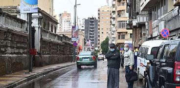 أمطار متوسطة تجتاح الإسكندرية