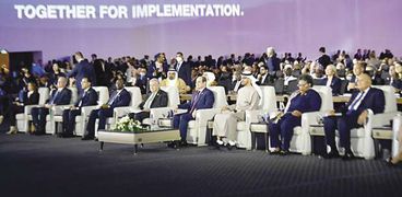الرئيس «السيسي» وزعماء العالم خلال فعالية مؤتمر المناخ