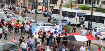 مسيرات تأييد في بورسعيد