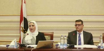 القباج خلال مشاركتها في لجنة حقوق الانسان بمجلس النواب