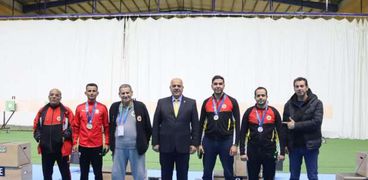 تتويج رماة مصر بالمركز الاول في البطولة العربية