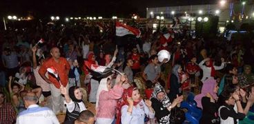 جانب من احتفالات المصريين بالصعود لكأس العالم