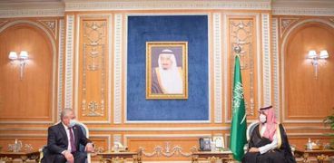 لقاء ولي العهد السعودي محمد بن سلمان مع المبعوث الروسي لشؤون التسوية السورية