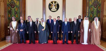 الرئيس عبدالفتاح السيسي ورؤساء المجالس والبرلمانات العربية