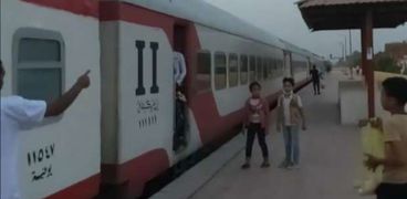 أحد القطارات في محطة مصر