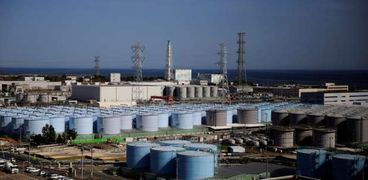 صهاريج تخزين المياه في محطة فوكوشيما النووية