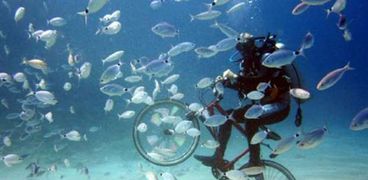 دراجات هوائية تحت الماء في تركيا