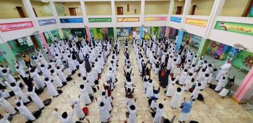 فناء إحدى المدارس السعودية