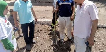 زراعة أماكن المخلفات بمدينة القوصية