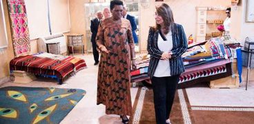 وزيرة التضامن مع سيدة بوروندي الأولى
